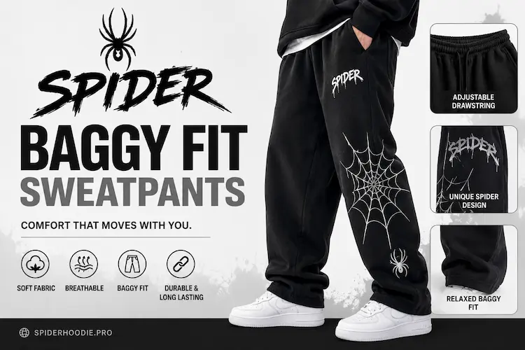 Baggy Fit Sweatpants by Spider