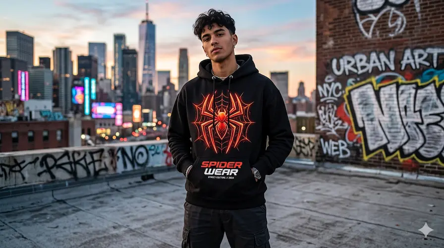 Graphic Spider Hoodie