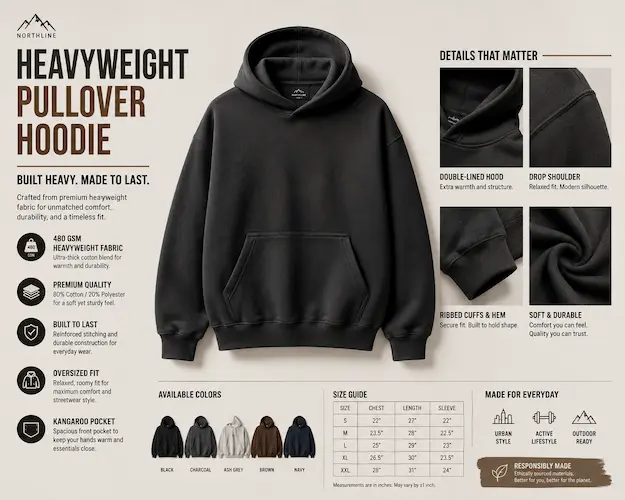 Heavyweight Pullover Hoodie
