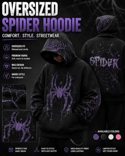 Oversize Spider Hoodie