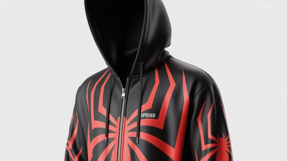 Sp5der Zip Up Hoodie
