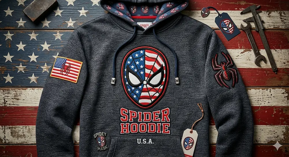 Spider Hoodie USA
