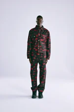 Sp5der 5ex Aop Denim Trucker Black Jacket 12