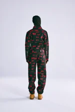 Sp5der 5ex Aop Denim Trucker Black Jacket 3