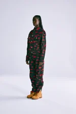 Sp5der 5ex Aop Denim Trucker Black Jacket 4