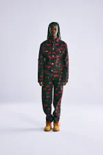 Sp5der 5ex Aop Denim Trucker Black Jacket 5