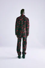 Sp5der 5ex Aop Denim Trucker Black Jacket 8