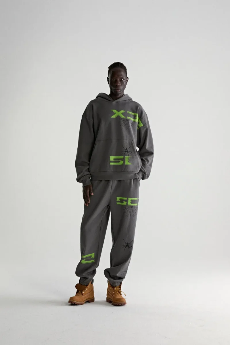 Sp5der 5ex Dark Grey Hoodie 7