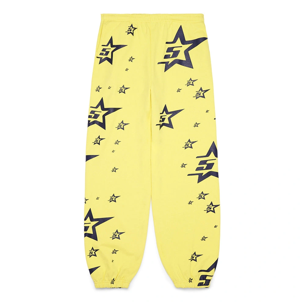Sp5der 5star Print Yellow Sweatpant