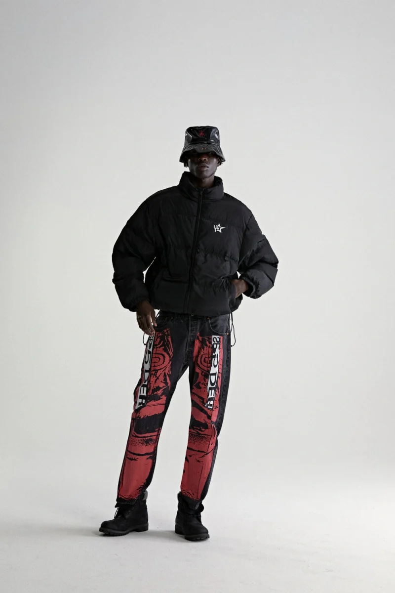 Sp5der 5star Puffer Black Jacket 12
