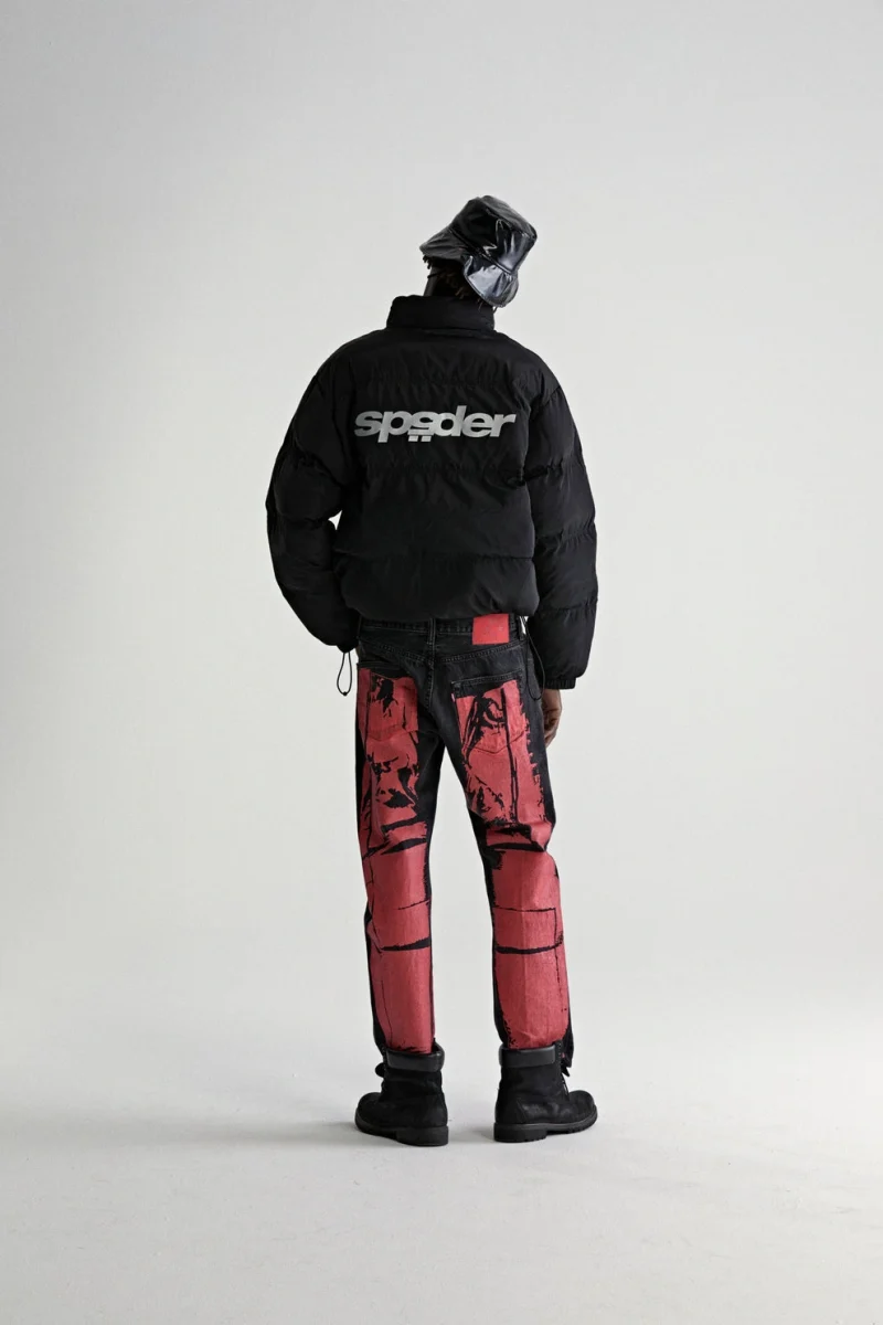 Sp5der 5star Puffer Black Jacket 8