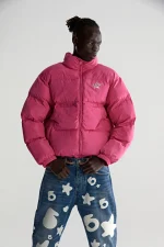 Sp5der 5star Puffer Pink Jacket 5