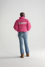 Sp5der 5star Puffer Pink Jacket 7