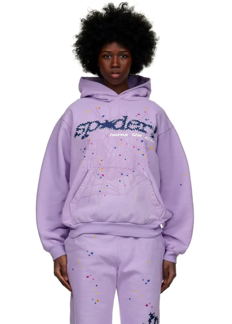 Sp5der Acai Purple Hoodie 2