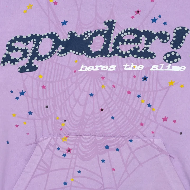 Sp5der Acai Purple Hoodie 4