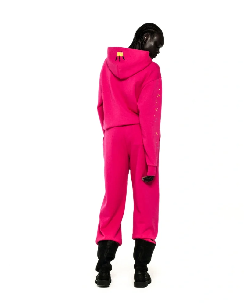 Sp5der Angel Number Pink Hoodie 6