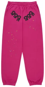 Sp5der Angel Number Pink Sweatpant