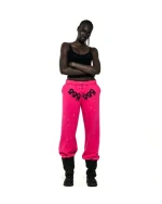 Sp5der Angel Number Pink Sweatpant 5
