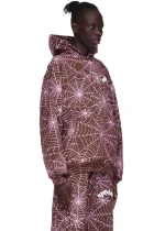 Sp5der Aop Brown Hoodie 2