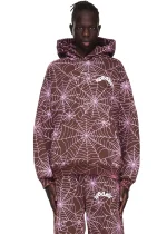 Sp5der Aop Brown Hoodie 3