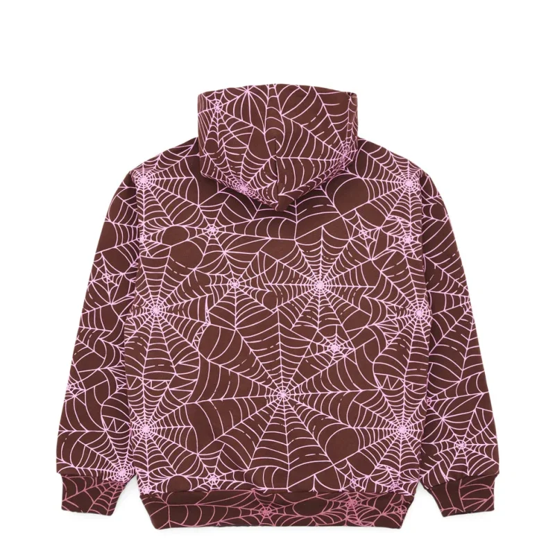 Sp5der Aop Brown Hoodie 4