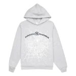 Sp5der Arach NY Phobia Hoodie Ash Grey