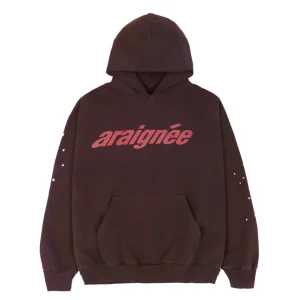 Sp5der Araignee Brown Hoodie