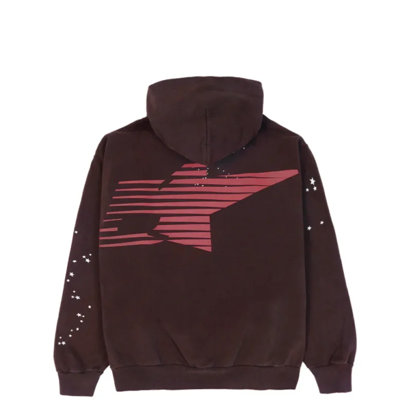 Sp5der Araignee Brown Hoodie 4
