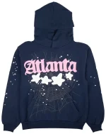 Sp5der Atlanta Navy Hoodie