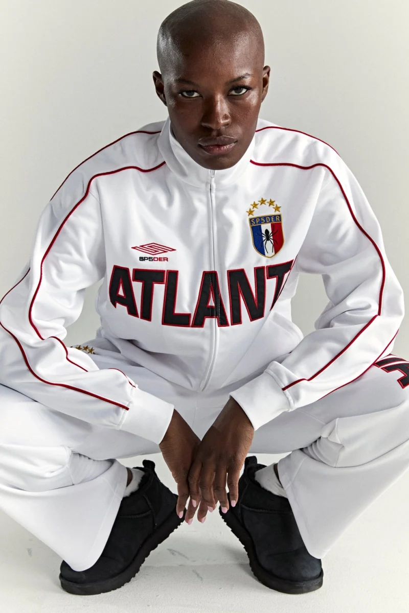 Sp5der Atlanta Track White Jacket 1