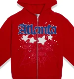 Sp5der Atlanta Zip Up Red Hoodie 6