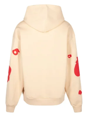 sp5der beige beluga hoodie back