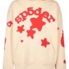 sp5der beige beluga hoodie