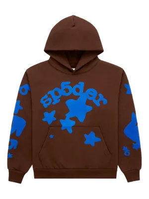 sp5der beluga brown hoodie
