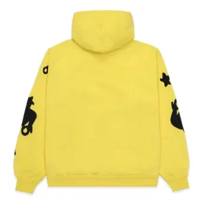 sp5der beluga gold hoodie back