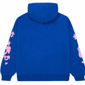 sp5der beluga hoodie blue back