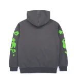 sp5der beluga hoodie grey green back