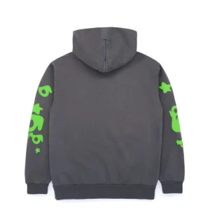 sp5der beluga hoodie grey green back