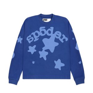 Sp5der Beluga Ls Hw Blue Tee 2