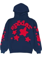 sp5der beluga navy hoodie