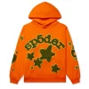 sp5der beluga orange hoodie