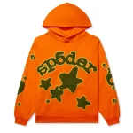 sp5der beluga orange hoodie