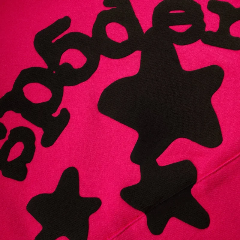 sp5der beluga pullover pink hoodie center