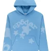 sp5der beluga v2 hoodie dusty blue