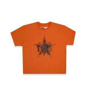 Sp5der Big Star Orange Tee 4