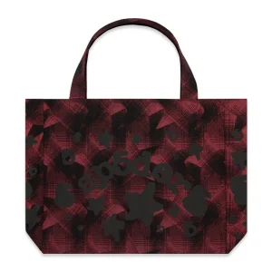 Sp5der Black Beluga Plaid Tote Bag