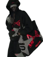 Sp5der Black Big Star Tote Bag 3