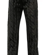 Sp5der Black Burnout Denim Sweatpant 1