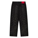 Sp5der Black Burnout Denim Sweatpant 8