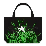 Sp5der Black Heavy Web Tote Bag
